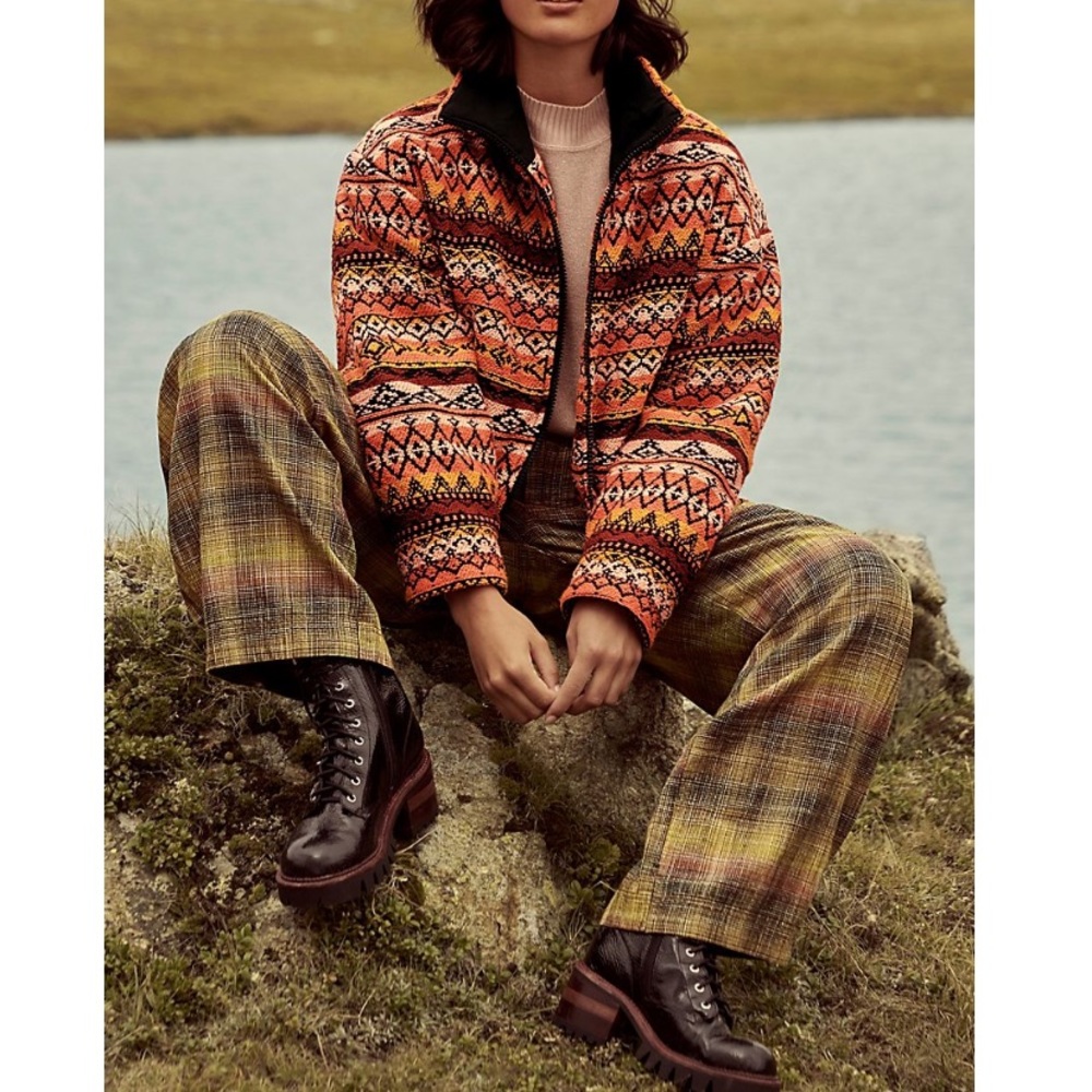 Wide leg, multicolor pant